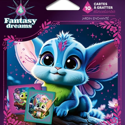 10 cartes à gratter étincelantes - Jardin enchanté