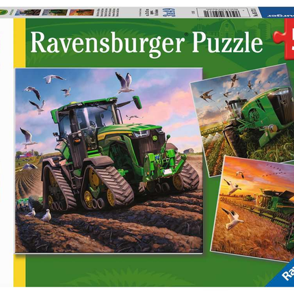 3x49 Puzzles - John Deere's Seasons - Ravensburger