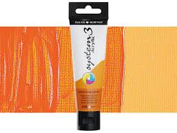 System3 Acrylic in a 150ml tube, Cadmium Orange Light Hue 638