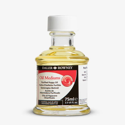 Medium huile d'oeillette purifiée 75ml daler rowney