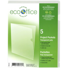 Pochette Poly transparent format lettre, 5/pqt