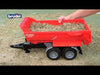 Remorque basculante semi-ronde à essieu tandem krampe - bruder 02225