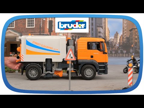 Camion de nettoyage des rues man tgs - bruder 03780