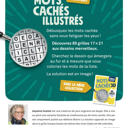 Gros caractères - Mots cachés illustrés 85 grilles enlevantes