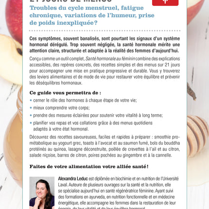 Savoir quoi manger - Santé hormonale au féminin