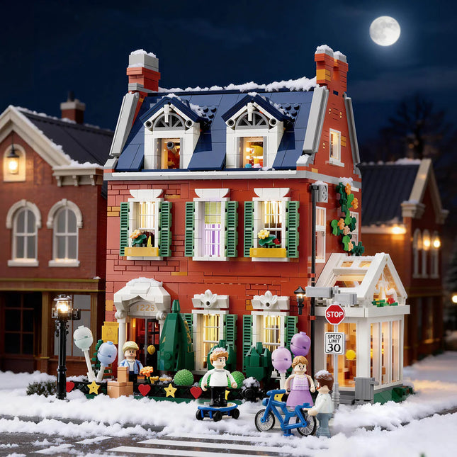 Lumibricks Redbrick Row House 2663PCS