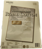 Pack of 100 sheets of paper 8.5*11 royal cotton natural 24lbs anti acid