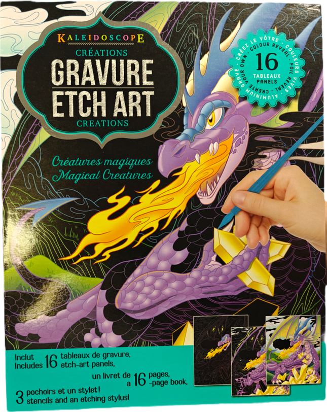 Gravure créatures magiques 16 tableaux
