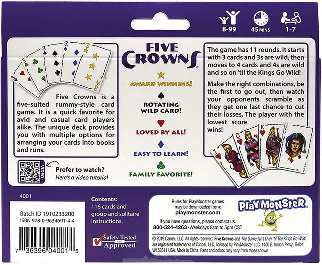 Five crowns - jeu de cartes