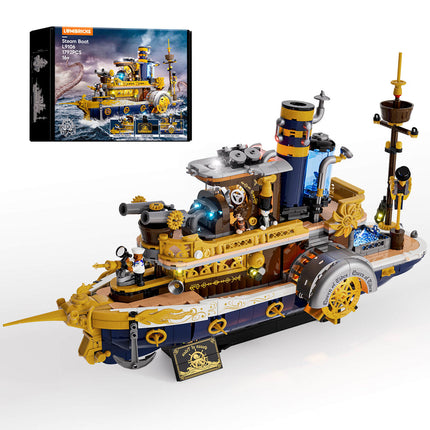 Lumibricks Steampunk Steamship 1792PCS