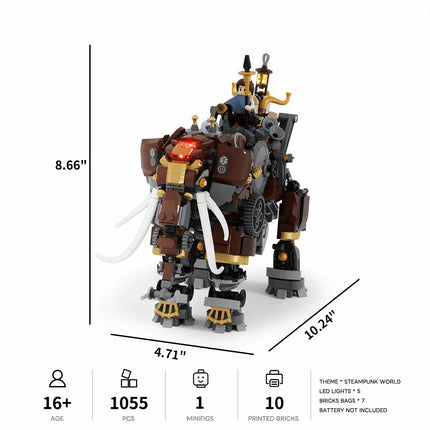 Lumibricks Steamphant 1055PCS