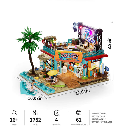 Lumibricks Surf Shop 1752PCS