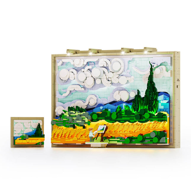 Lumibricks Wheat Field with Cypresses 2632PCS