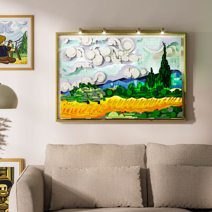 Lumibricks Wheat Field with Cypresses 2632PCS