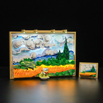 Lumibricks Wheat Field with Cypresses 2632PCS