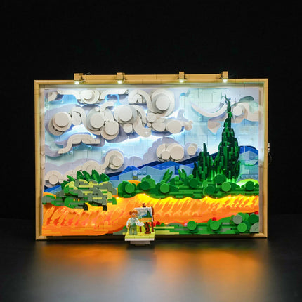 Lumibricks Wheat Field with Cypresses 2632PCS