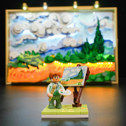 Lumibricks Wheat Field with Cypresses 2632PCS
