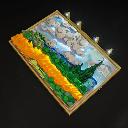 Lumibricks Wheat Field with Cypresses 2632PCS